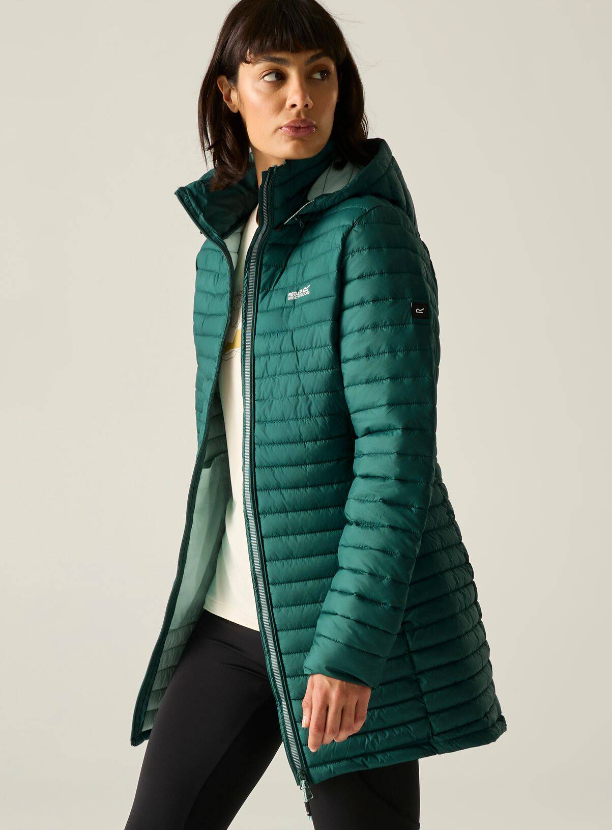 REGATTA Selenar Water Repellent Longline Jacket Green 12 - Image 1